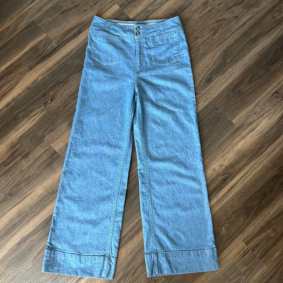 Pilcro By Anthropology Light Weight Wide Leg Jeans YK2 - Picture 1 of 9